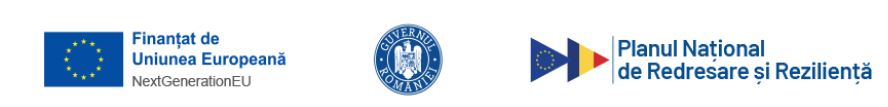 Finantat de Uniunea Europeana NextGenerationEU, Guvernul Romaniei, Planul National de Redresare si Rezilienta